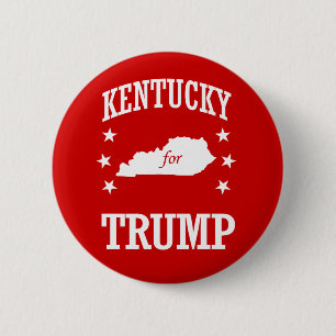KENTUCKY FOR TRUMP 6 CM ROUND BADGE