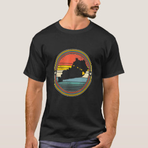 Kentucky Hawaii Roots Origine State Map Retro T-Shirt