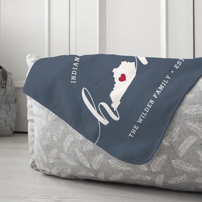 Kentucky Home State Personalised Sherpa Blanket (Creator Uploaded)