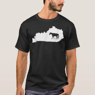 Kentucky Horse Map Gift for Women Men and Kids T-Shirt