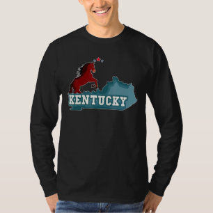 Kentucky Horse Map State T-Shirt