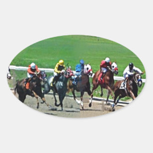 Kentucky Horse Racing Oval Sticker