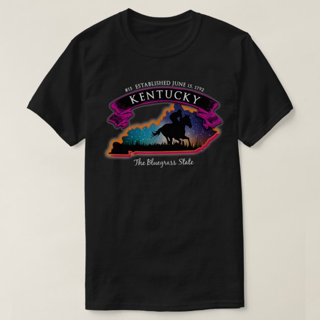 Kentucky Horse Racing Souvenir  T-Shirt (Design Front)