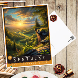 Kentucky Hyper-Realistic State Postcard