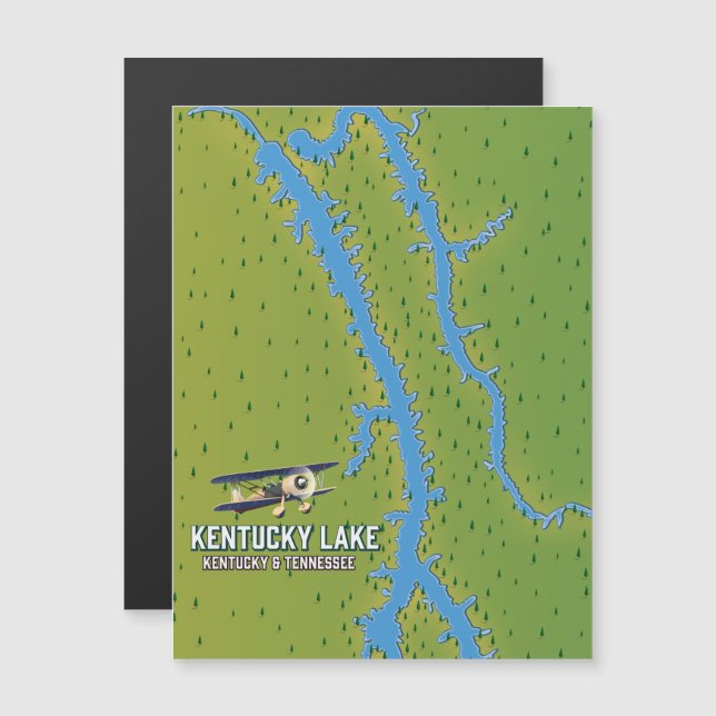 Kentucky Lake USA MAp (Front/Back)