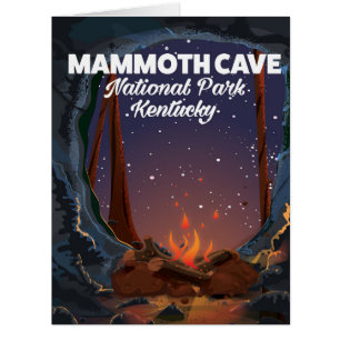 Kentucky Mammoth cave travel poster