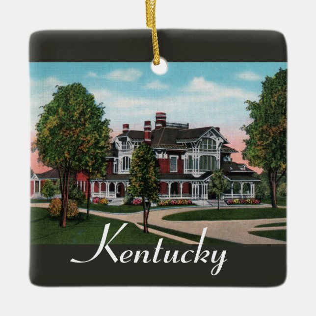 Kentucky Mansion Ornament (Front)