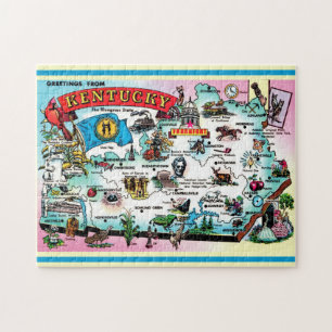Kentucky Map  Jigsaw Puzzle