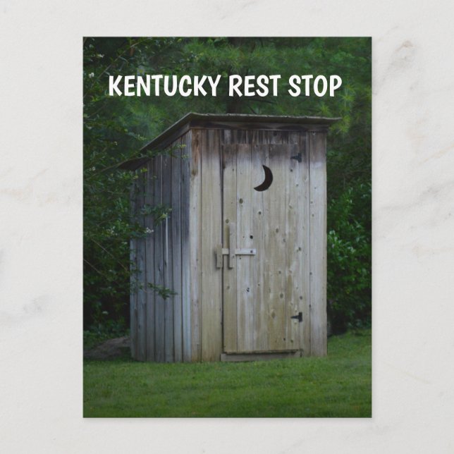 KENTUCKY OUTHOUSE Funny postcard (Front)