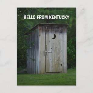 KENTUCKY OUTHOUSE postcard