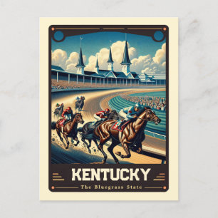 Kentucky Patriotic Spirit Vintage Postcard