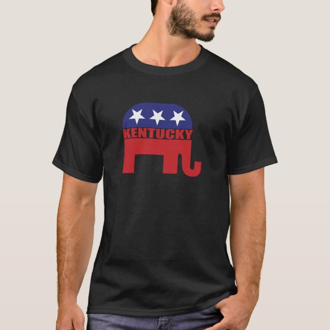 Kentucky Republican Elephant T-Shirt (Front)