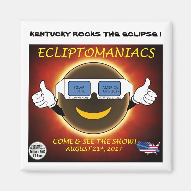 Kentucky Rocks The Eclipse! Magnet (Front)