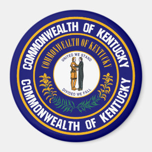 Kentucky Round Emblem Magnet