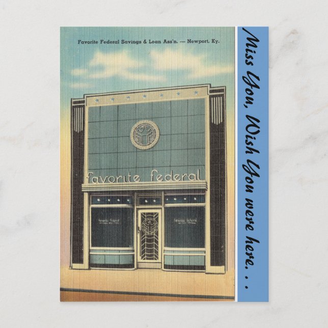 Kentucky, Savings & Loan, Newport Postcard (Front)