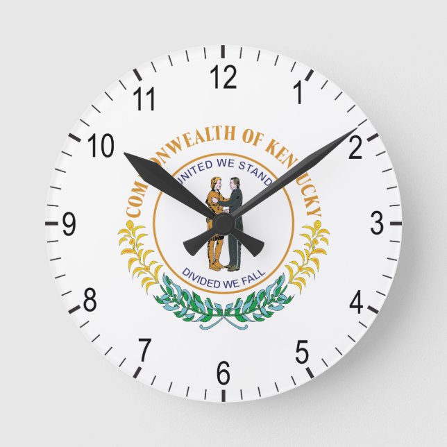 Kentucky sign round clock (Front)