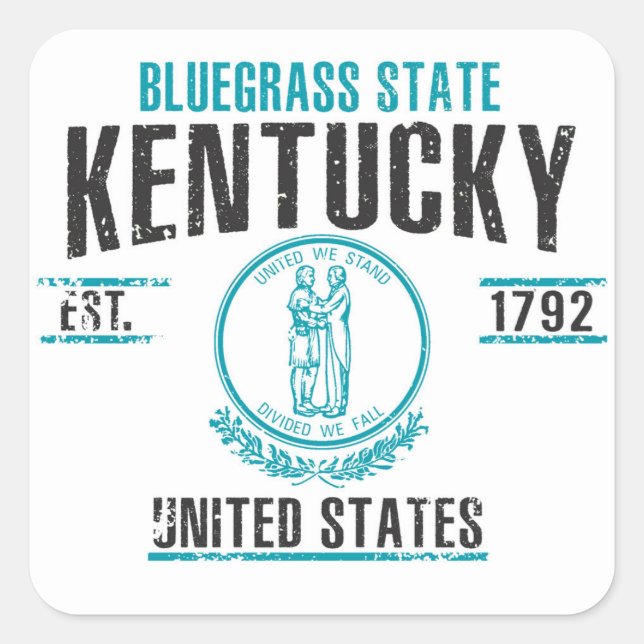 Kentucky Square Sticker (Front)