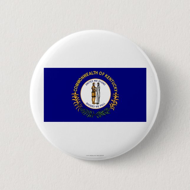 Kentucky State Flag 6 Cm Round Badge (Front)