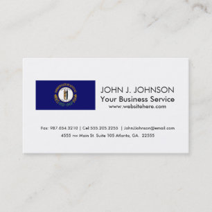 Kentucky State Flag Business Card