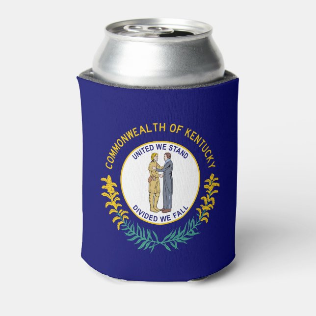 Kentucky State Flag Can Cooler (Can Back)