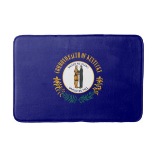 Kentucky State Flag Design Bath Mat
