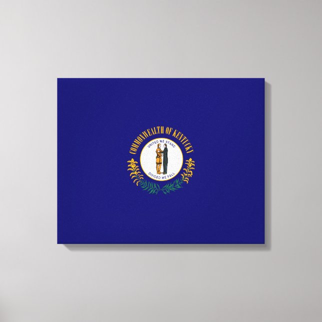 Kentucky State Flag Design Canvas Print (Front)