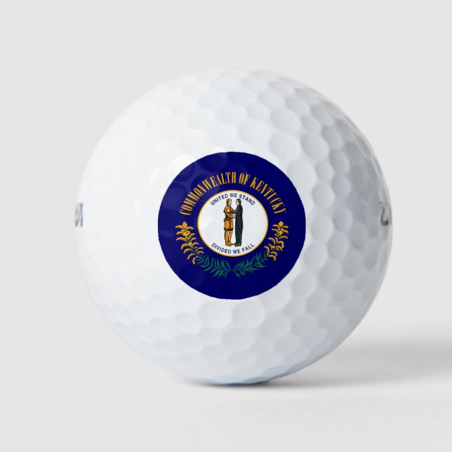 Kentucky State Flag Design Golf Balls (Front)