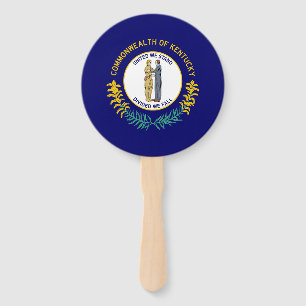 Kentucky State Flag Hand Fan