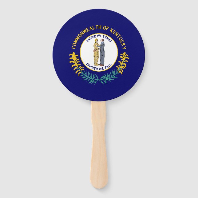 Kentucky State Flag Hand Fan (Front)