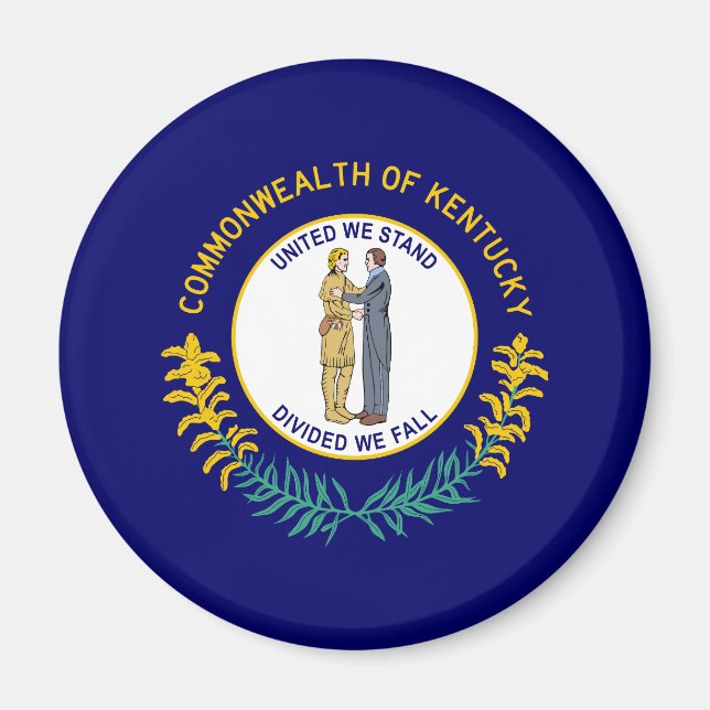 Kentucky State Flag Magnet (Front)