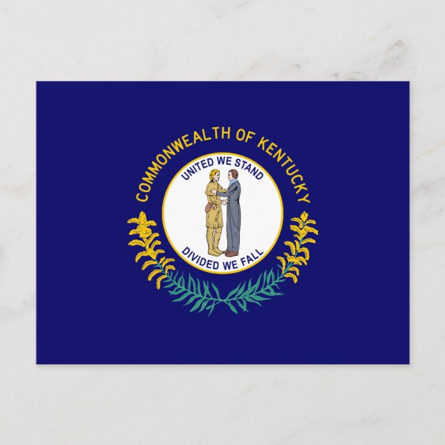 Kentucky State Flag Postcard (Front)