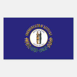 Kentucky State flag Rectangular Sticker
