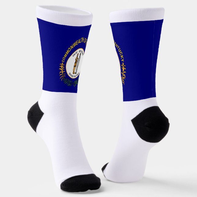 Kentucky State flag Socks (Angled)