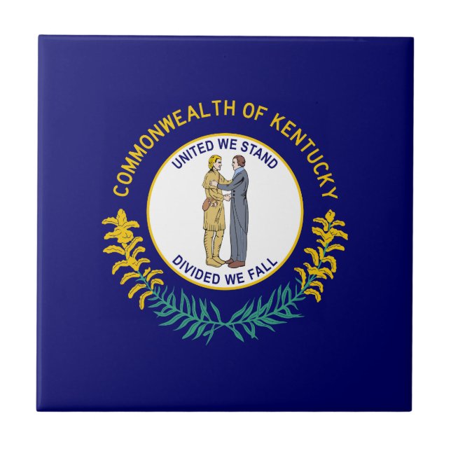 Kentucky State Flag Tile (Front)