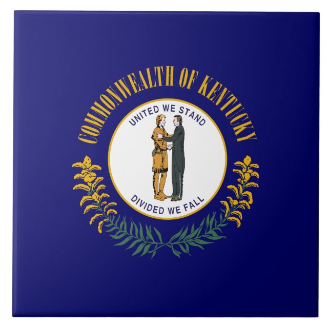 Kentucky State Flag Tile (Front)