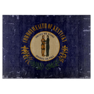 Kentucky State Flag VINTAGE.png Cutting Board