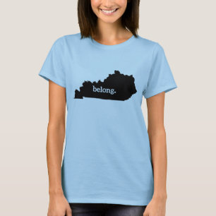 Kentucky State Map Belong T-Shirt