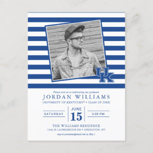 Kentucky Striped Graduation Announcement