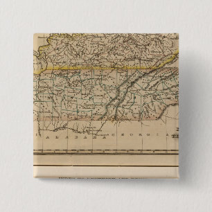 Kentucky, Tennessee 2 15 Cm Square Badge