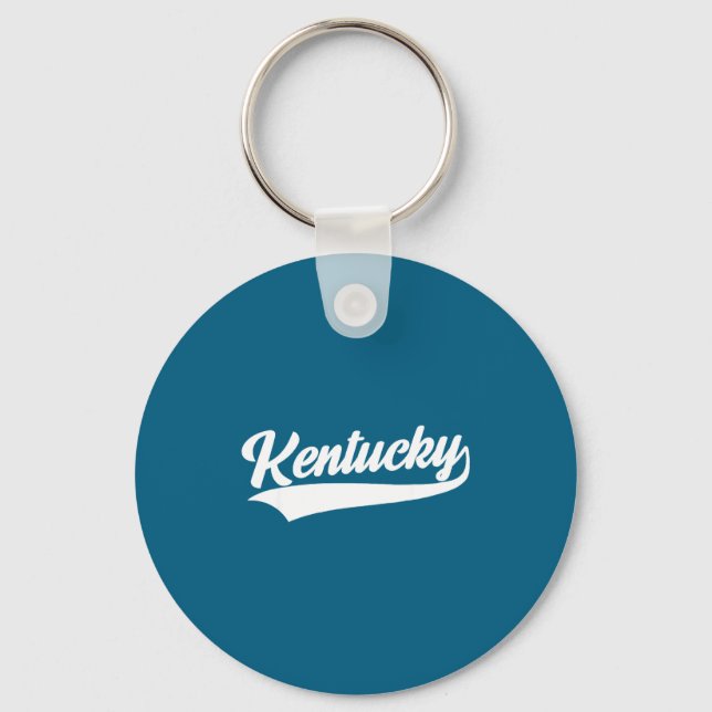 Kentucky - throwback design - classic  key ring (Front)