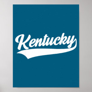 Kentucky - throwback design - classic poster