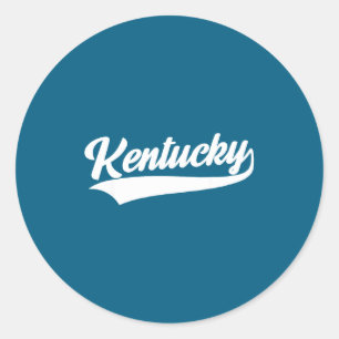Kentucky - throwback design - classic  round sticker