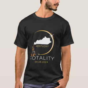 KENTUCKY Total Solar Eclipse 2024 Funny Dog Glasse T-Shirt