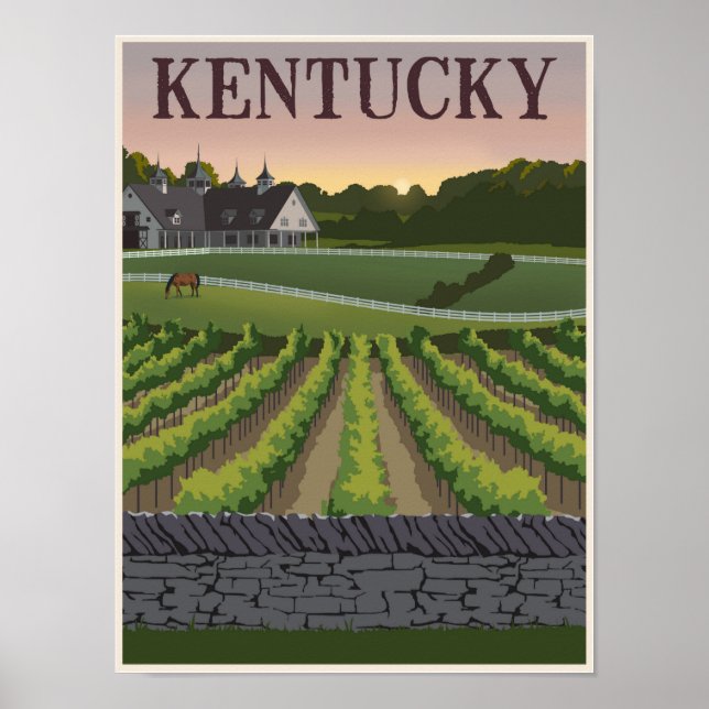 Kentucky travel poster (Front)