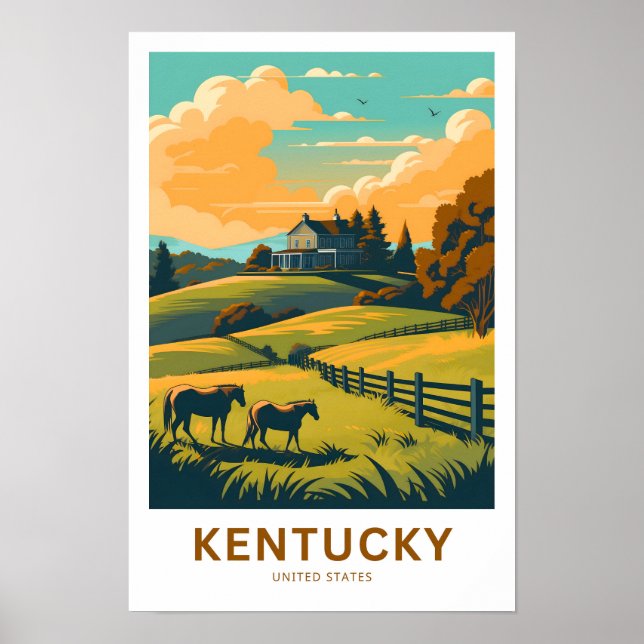 Kentucky United States Travel Print (Front)