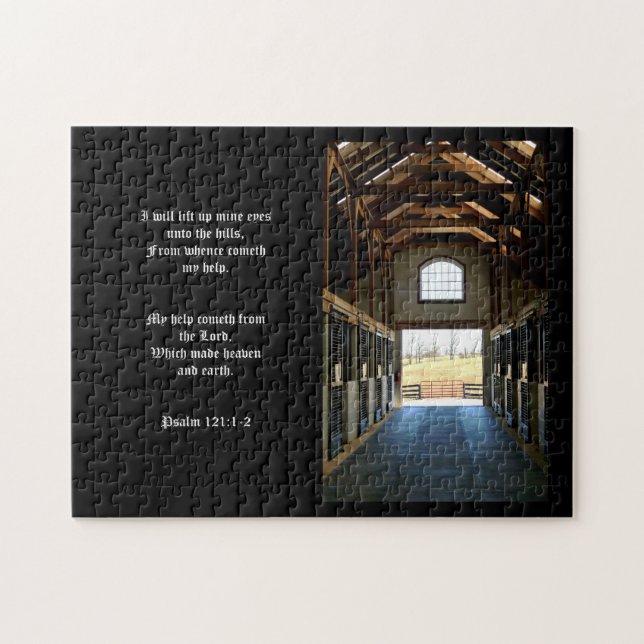 Kentucky View from the Barn, Psalm 121:1-2 Jigsaw Puzzle (Horizontal)