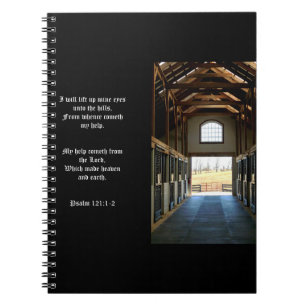 Kentucky View from the Barn, Psalm 121:1-2 Notebook