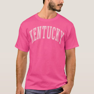 Kentucky Vintage Preppy Varsity Pink Sports T-Shirt