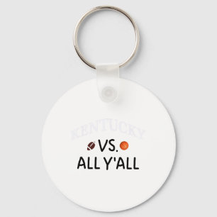 Kentucky Vs. All Y'all Footll Sketll  Key Ring