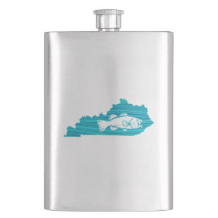 Kentucky Wave Fishing Hip Flask